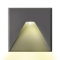 INNOVATE LED Einbaustrahler 230V Treppenbeleuchtung [ColorSwitch Silber/Grau] Wandleuchte Innen & LED Strahler Außen I Indirekte Beleuchtung Unterputzdose Garten (Eckig - Auslass Kegel)
