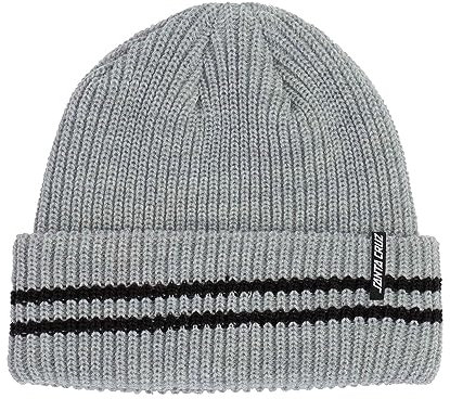 SANTA CRUZ Pit Beanie Long Shoreman Hat HTHR Grey/Blk OS Unisex, Hthr Grey/Blk, Einheitsgr��e