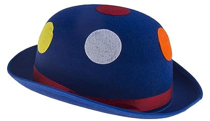 Karneval Klamotten Melone Clown groß blau