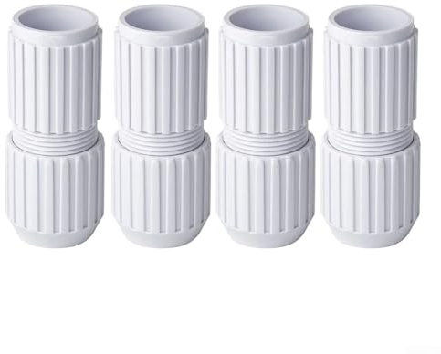 Teleskopstange Verbinder Pool Teleskopstange Gelenk, 4-teilig Weiß Nocken Verbindungsstangen-Gelenk, Poolstange Zubehör