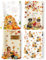 Arquiel 4er Set Geschirrtücher Herbst Kürbis Küchentücher Dekorative 100% Baumwolle Trockentücher Hunde Saugstarke Geschenk für den Urlaub Einweihungsfeier 48 cm x 70 cm