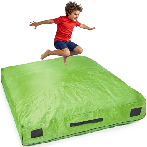 SaferBounce Sensory Crash Pad for Kids | Big 152 x 152 cm Or 122 x 91 cm | Autism Crash Mat for Children | Soft Landing for Jumping & Play | Crashpad | Giant Kids Foam Mat | Climbing & Gymnastics