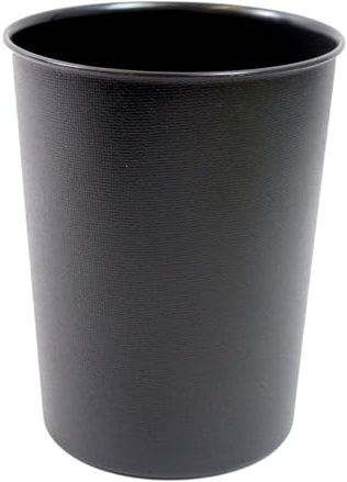 Lifestyle comfort ltd LSC Round Trash Can Bin Lightweight & Sturdy Plastic 5L Waste Paper Bin for Office Kitchen Bedroom & Bathroom Waste Basket Garbage Can Home Office Accessories (PACK OF 1, BLACK)