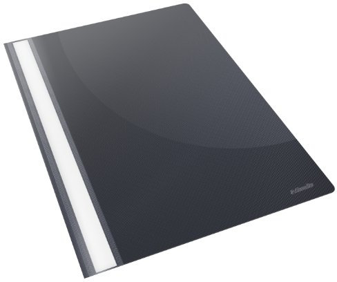 Esselte Schnellhefter aus Polypropylen, A4, Schwarz, 25 Stück