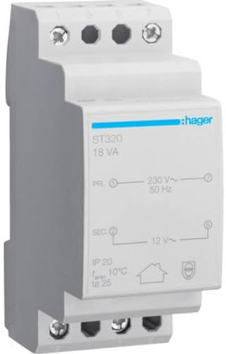 Hager ST320 Transformateur de sécurité 12 V 1.5 A