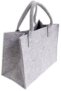 CB Home & Style Filztasche Einkaufstasche Tasche Shopper ca. 35 x 20 x 28 cm (Hellgrau)