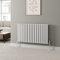 DuraTherm® 600 x 1020mm White Horizontal Designer Radiator Single Column Oval Tube Modern Central Heating Panel Bathroom Radiators