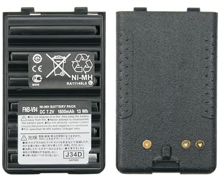 Batterie Ni-MH 7.2V 1800mAh FNB-V94 pour FT-60R FT-250R FT-270 HX500S VX-110 VX-120 VX-150 VX-160 VX-420 VX-424 Batterie de Remplacement Radio bidirectionnelle