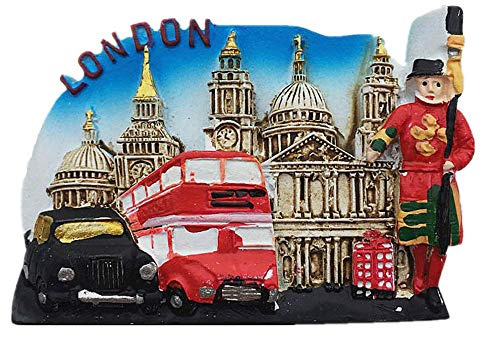 3D-Kühlschrankmagnet, London, England, Reise-Souvenir, Geschenk, Heim- und Küchendekoration, Magnet-Aufkleber, London, UK, Kühlschrank-Magnet-Kollektion