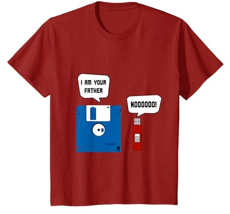 Diskette USB Stick I Am Your Father Lustiges Retro Computer T-Shirt