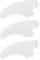 Namvo 3Pcs FCS Surfbrett G5 Flossen Kunststoff Surfbrett Flossen Stil Thruster Set Weiß