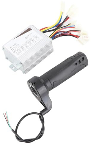VGEBY Kit Controller E-Scooter, Controller Spazzolato 24V 500W + Controller della Presa dell'acceleratore in elettroplacca di Linea Set Adatto per Scooter Bici elettrica