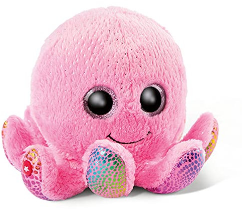 NICI Glubschis: Das Original – Glubschis Oktopus Poli 14 cm – Kuscheltier Oktopus mit großen Augen – Flauschiges Plüschtier mit Glitzeraugen – Schmusetier für Kuscheltierliebhaber