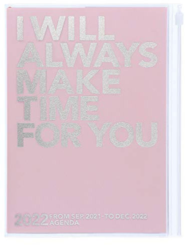 MARK'S 2021/2022 Taschenkalender A5 vertikal, MAKE TIME // Pink: Von September 2021 bis Dezember 2022