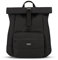 LARKSON Rolltop Rucksack Damen & Herren Schwarz - ALVA - Backpack für Uni, Business, Freizeit - Roll Top mit Laptop Fach & Mesh Polsterung - Rucksäcke aus recycelten PET-Flaschen