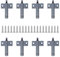 WANGCL 10Pcs Soft Close Hinge Buffer Kitchen Cabinet Door Stop Drawer Soft Quiet Close Closer Damper Buffers With Screws-Gray
