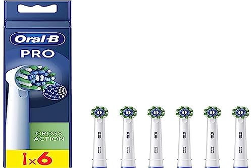 Oral-B Pro Cross Action Brossettes pour Brosse à dents électriques, Pack De 6 Unités