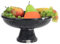 Radicaln Obstschale aus Marmor, handgefertigt, für Küche, Bauernhaus-Küchendekoration, Obsthalter für Esstisch, Obstgeschirr, Küchenorganisation, Schwarz, 25,4 cm