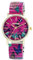 Raptor Damenarmbanduhr Frida Kahlo Edition mit Zugband (Pink Mehrfarbig)