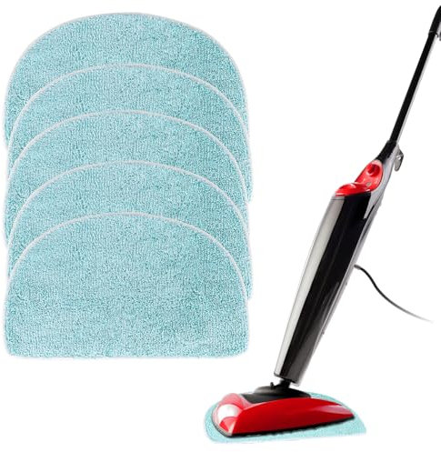 Packung mit 5 Ersatzpads für Lei*fheit Clean*Tenso Po*wer 2.0 Dampfreiniger Dampfreiniger, Mikrofaser Ersatztücher für Dampfreiniger, Tiefenreinigung aller Böden