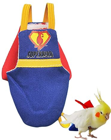 Windel für Vögel mit wasserdichtem Futter – Papageienwindeln für Papageien, Wellensittiche, Kanarienvögel, waschbar, für Flug und Hygiene | Bequemes Flug-Outfit für Papageien