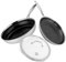 FIXLINE® 3-Set Bratpfanne 28/24cm Black Forest Design + Premium Glasdeckel - Kratzfeste Beschichtung ohne PTFE - Pfannenset