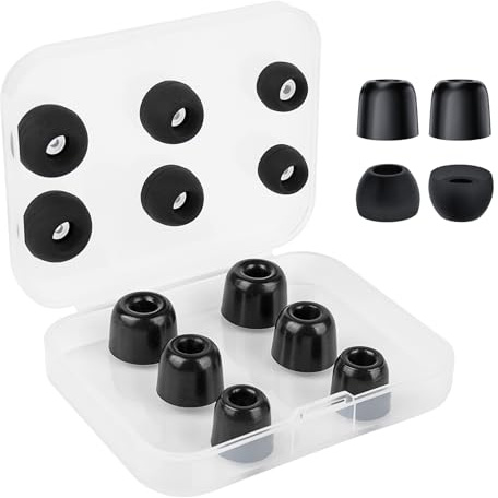 KBEAR FT01 - Set di 6 paia di gommini per auricolari KZ ZS10 Pro, in memory foam e silicone, per cuffie KZ ZST/ZS10 PRO X/ZS12 PRO X/AS24/ZSN PRO X/ZS10 PRO 2