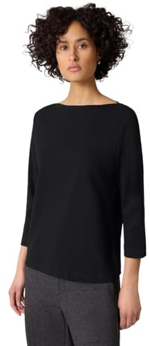Street One Shirt in Rippstruktur Black 38