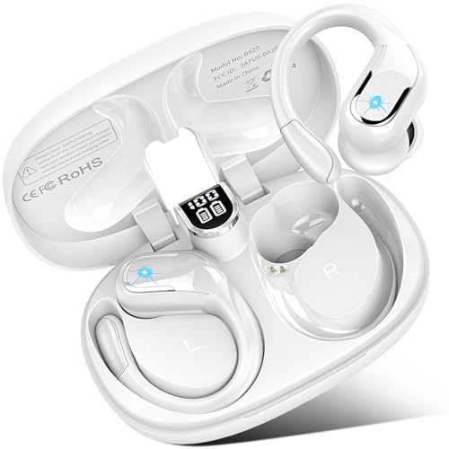 Wireless Headphones Sport, 75Hrs Bluetooth 5.4 Earbuds in Ear, Deep Bass Stereo Ear Buds, 4 ENC Noise Cancelling Mic Earphones, USB-C IP-X7 Waterproof Headset Running Workout Gym for Android iOS