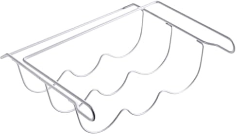 LALAFINA White Iron Hanging Fridge Beer Bottle Holder and Wine Rack Organizer, Rust-resistant Load Bearing Storage Hanging Organiser for Kitchen and Office