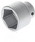 GEDORE Vaso, Llave de vaso, Accionamiento de 3/4'' 20 mm, Hexagonal, 50 mm de ancho, Herramienta, 32 50, Acero cromado