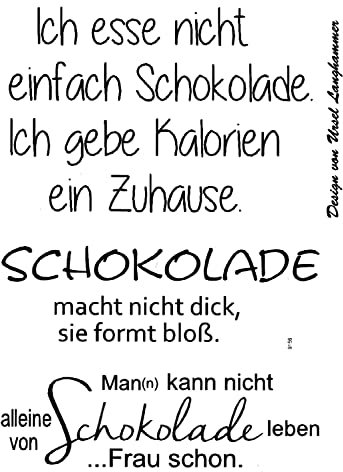 Clear Stamps Schokolade, 4-teilig