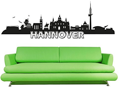 KLEBEHELD® Wandtattoo Hannover Skyline