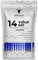 woohoo4u Radierbare Ersatzminen 0,7mm [14er Set], kompatibel mit Pilot Frixion, BIC Intensity, Eberhard Faber - Tintenroller radierbar und Extra Radierer, Farbe edles Blau