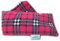 Heat Pack Plush Fleece Tartan Check Microwave Wheat Bag (Lavender, Cerise)