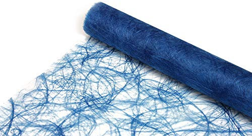 Sizoweb Tischläufer Tischband Dekoration Dekor Breite 30 cm Rollenlänge und Farbe wählbar Blau 5 Meter