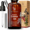 THE OGANICS® Bio Rizinusöl 50ml– 100% Rein & Kaltgepresst – Haaröl & Wimpernserum –Wimpern, Augenbrauen, Haare, Bart & Nägel –Vegan hexanfrei – Castor Oil Glasflasche+Pumpe+Pipette+Mascara-set