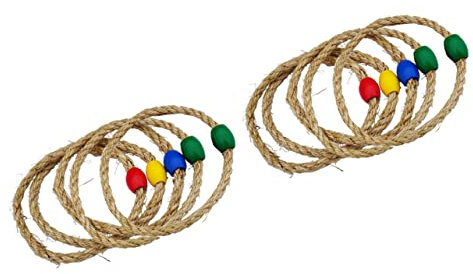 Toyvian 10 Stücke Natürliche Seilzwinge Outdoor Spielzeug Kinder Strand Spielzeug Kinder Sport Spielzeug Kunststoff Ring Werfen Kinder Werfen Kreis Ring Werfen Spiel Für Kind Werfen Ring