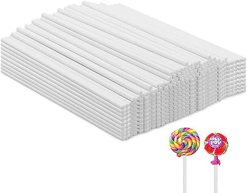 Dolaso 100 Stück Cake Pop Stiele,Cakepop Stiel 100mm*3.5mm,Cake Pops Stiele,Cakepopstiel,Lolli Stiele,Cake Pop Sticks,Lollipop Sticks,Zur Herstellung von Lutschern, Kuchen, Desserts,