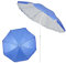 H HANSEL HOME Sombrilla Playa Inclinable de Acero Parasol Playa Plegable Protección Solar - 180cm, Azul