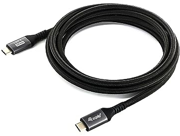 Equip 128382 USB4 Gen 2x2 C-auf-C-Kabel, M/M, 2.0 m, PD 100W, 4K/60Hz, 20Gbps, Schwarz