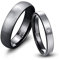 Vakki Partnerringe Herren/Damen Paar Ringe Eheringe 6mm Grau-Schwarz Wolfram Ring mit Diamanten Besetzt Größe 50.6(16.1)