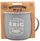 Mug Nomade - Mug à thé et café personnalisé Eric - Cadeau pour Homme, Gris avec Nuances Pastel