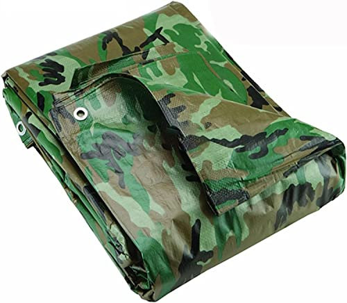 RajoNN Zelt wasserdichte PE-Bodenbedeckung, Tarnplane, Camping, Tarnplane, regenfestes Tuch, Outdoor-Zelt, Unterstand, Sonnensegel (30,5 x 40,6 m)