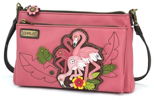 CHALA RFID-geschützte Deluxe-Umhängetasche aus veganem Leder mit verstellbaren Riemen