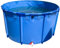 Piscina Fuori Terra/ Telaio Acciaio Piscina In Plastica Con Struttura Rotonda, Piscine Per Bambini/ Adulti/ Cani Fuori Terra Serbatoio Blu - Giardino Del Cortile, Grande Serbatoio D'acqua Per Acquacol