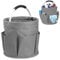 Esteopt Cleaning Caddy with Handle,Tool Bag with Handle,Cleaning Caddy Organiser,17L Bucket Tool Organizer Bag,Collapsible Garden Small Tools Bag,cleaning hamper basket,Multi pocket Craft (Grey)