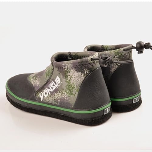 Zapatos de pesca de roca con suela de fieltro grueso, zapatos de pesca de neopreno con autobloqueo, botas de caza y pesca para hombres y mujeres, para playas de barro y arena