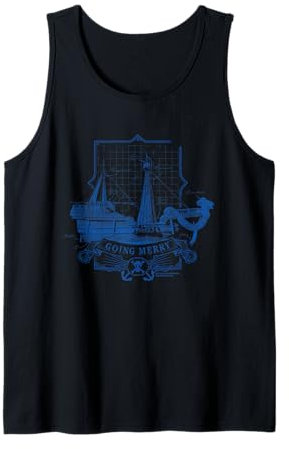 One Piece Going Merry Chapeau de paille Motif pirates Débardeur