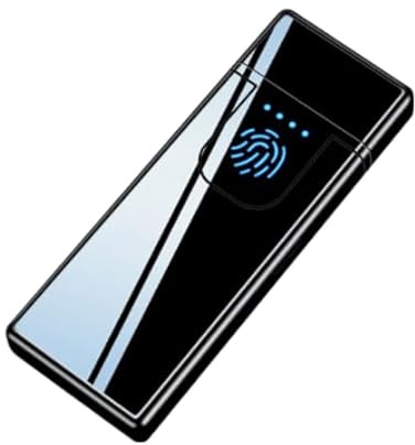 Flameless Electric Lighter - Sleek Design, Windproof, USB-C Rechargeable | Windproof, Flameless, Safe for Travel Perfect for Candles, BBQ Sleek, Eco-Friendly Design Black